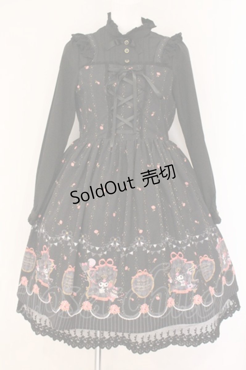 画像1: サンリオ / クロミゴスロリ大人ワンピース  クロ O-26-05-11-076-LO-OP-IG-OS (1)