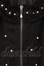 画像2: axes femme / フレア袖シアーブルゾン F クロ O-26-05-11-013-AX-TO-OW-OS (2)
