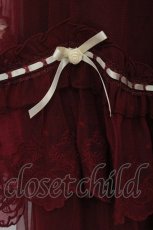 画像2: axes femme / ホイップフリルチュールスカート F ワイン O-26-05-11-016-AX-SK-OW-OS (2)