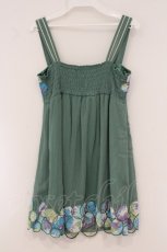 画像3: axes femme / 楊柳シフォンキャミソールチュニック M グリーン O-26-05-11-029-AX-TO-IG-OS (3)