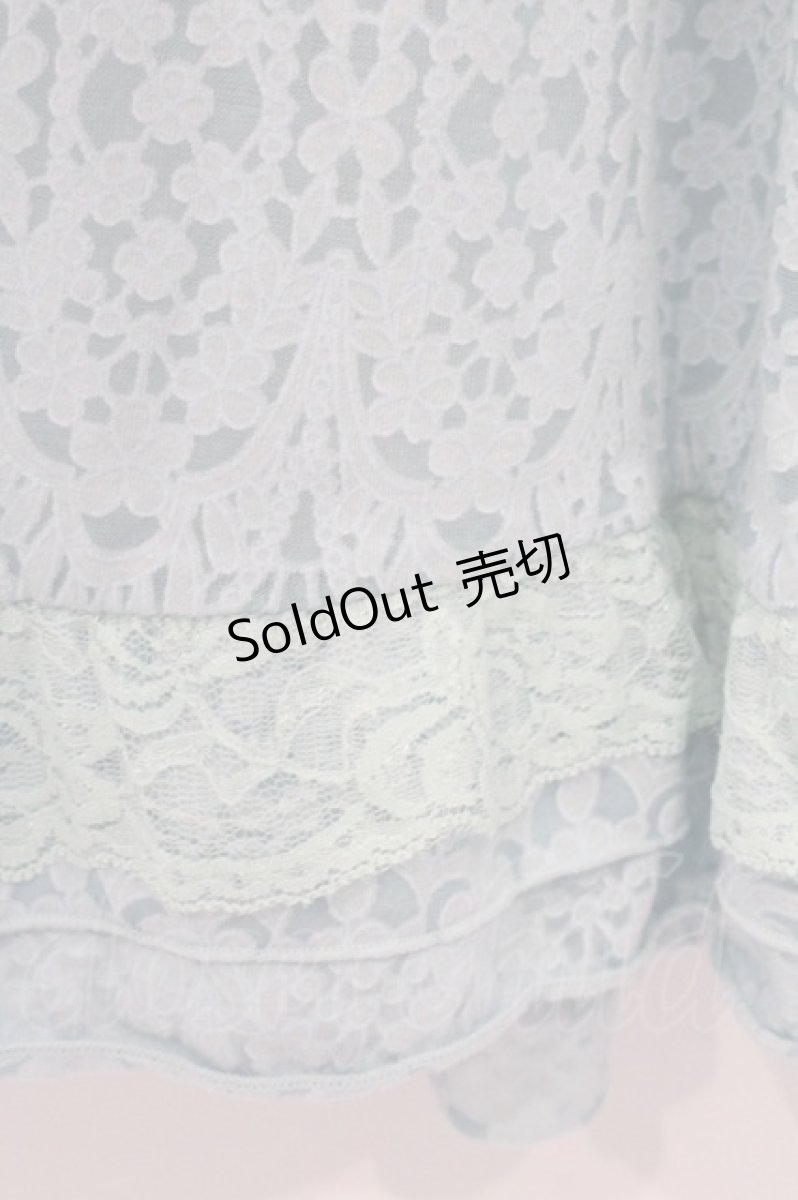 画像3: axes femme / ブラウスドッキングワンピース  サックス×オフシロ O-26-05-11-030-AX-OP-IG-OS (3)