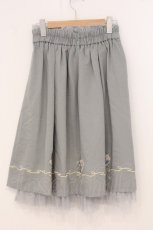 画像3: axes femme / ブーケ刺繍タックスカート M ミント O-26-05-12-030-AX-SK-IG-OS (3)