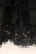 画像3: Qutie Frash / ベルベット&レースフリルスカート【旧タグ】  ブラック O-26-05-12-034-QU-SK-IG-OS (3)