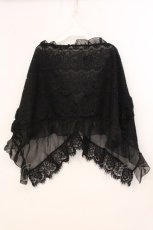 画像3: axes femme / 薔薇モチーフレースショール  ブラック O-26-05-12-038-AX-TO-IG-OS (3)