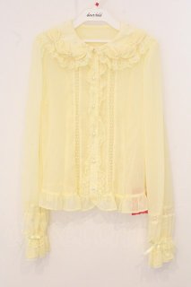 angelic pretty レースアップブラウス イエロー ブラウス / シャツ - closet child オンラインショップ