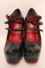 画像2: Na+H / ストラップシューズ L ブラック O-26-05-12-1040-PU-SH-IG-OS (2)