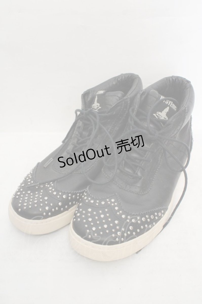 画像1: HYSTERIC GLAMOUR / レザースニーカー サイズ アウトソール26.5cm ブラック O-26-05-12-1042-PU-SH-IG-ZTK060 (1)