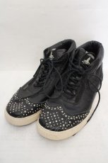 画像1: HYSTERIC GLAMOUR / レザースニーカー サイズ アウトソール26.5cm ブラック O-26-05-12-1042-PU-SH-IG-OS (1)