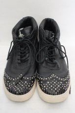 画像2: HYSTERIC GLAMOUR / レザースニーカー サイズ アウトソール26.5cm ブラック O-26-05-12-1042-PU-SH-IG-OS (2)