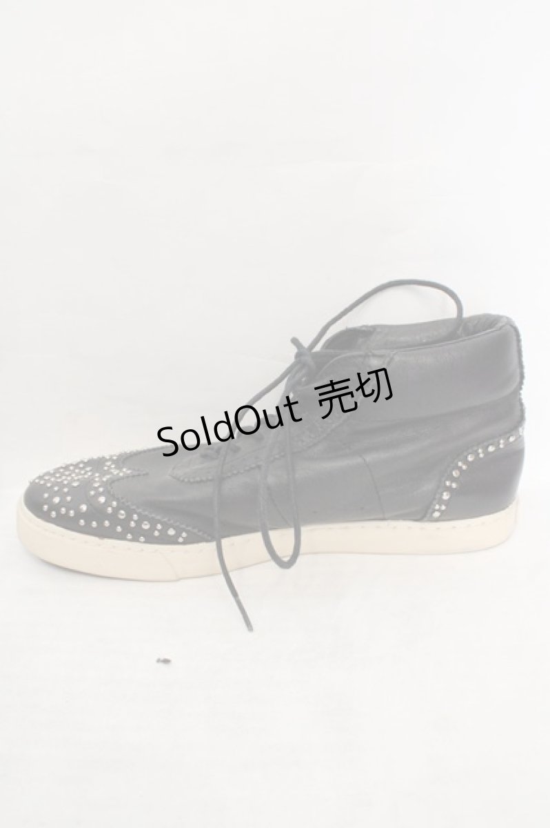 画像8: HYSTERIC GLAMOUR / レザースニーカー サイズ アウトソール26.5cm ブラック O-26-05-12-1042-PU-SH-IG-ZTK060 (8)