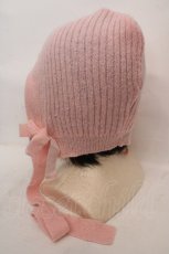 画像3: Candy Stripper / FANCY RIBBON HOOD BEANIE ビーニー  ピンク O-26-05-12-1005-PU-AC-IG-OS (3)