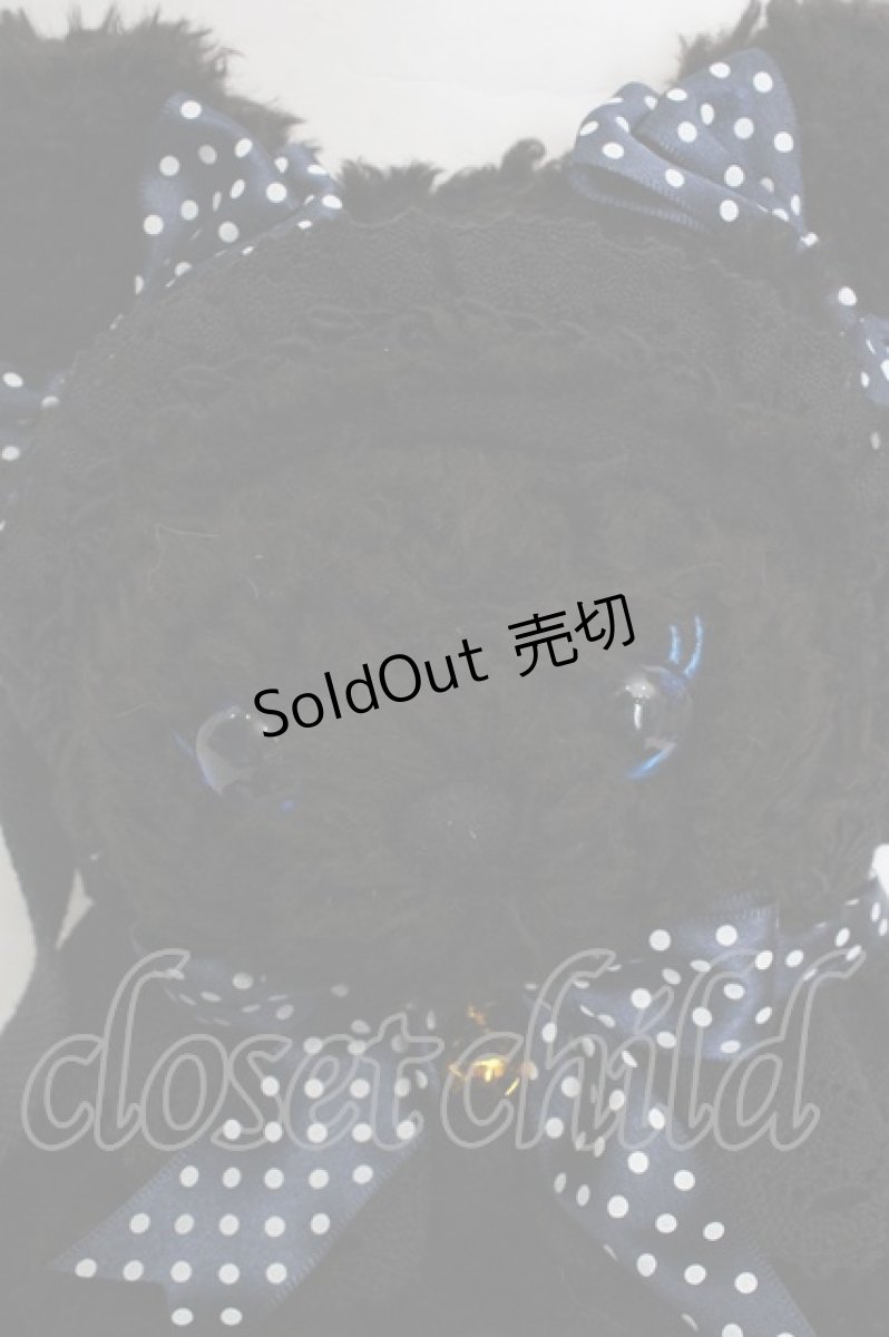 画像2: BABY,THE STARS SHINE BRIGHT / ねこくみゃポシェット  クロ×青目×ブルーリボン O-26-05-12-1054-BA-BG-OW-OS (2)