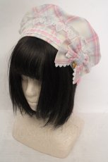 画像1: Angelic Pretty / Sugaryタータンチェックベレー  ピンク O-26-05-12-1008-AP-AC-OW-OS (1)