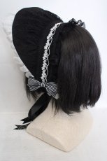 画像3: BlackShamrock / Crossボンネット  クロ×シロ O-26-05-12-1010-LO-AC-IG-OS (3)
