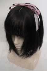 画像1: LAFARY / レザーリボンカチューシャ  ピンク O-26-05-12-1011-LO-AC-IG-OS (1)