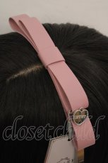 画像2: LAFARY / レザーリボンカチューシャ  ピンク O-26-05-12-1011-LO-AC-IG-OS (2)