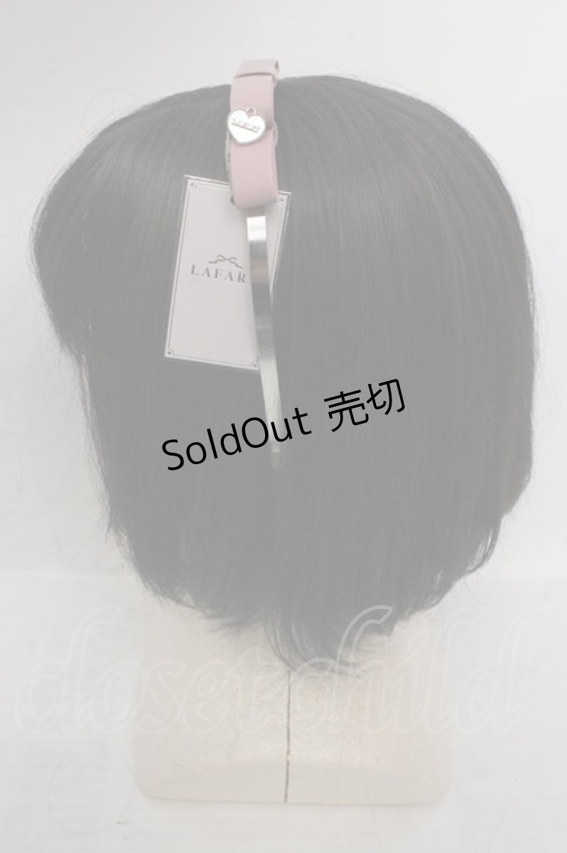 画像3: LAFARY / レザーリボンカチューシャ  ピンク O-26-05-12-1011-LO-AC-IG-ZT575-F003 (3)
