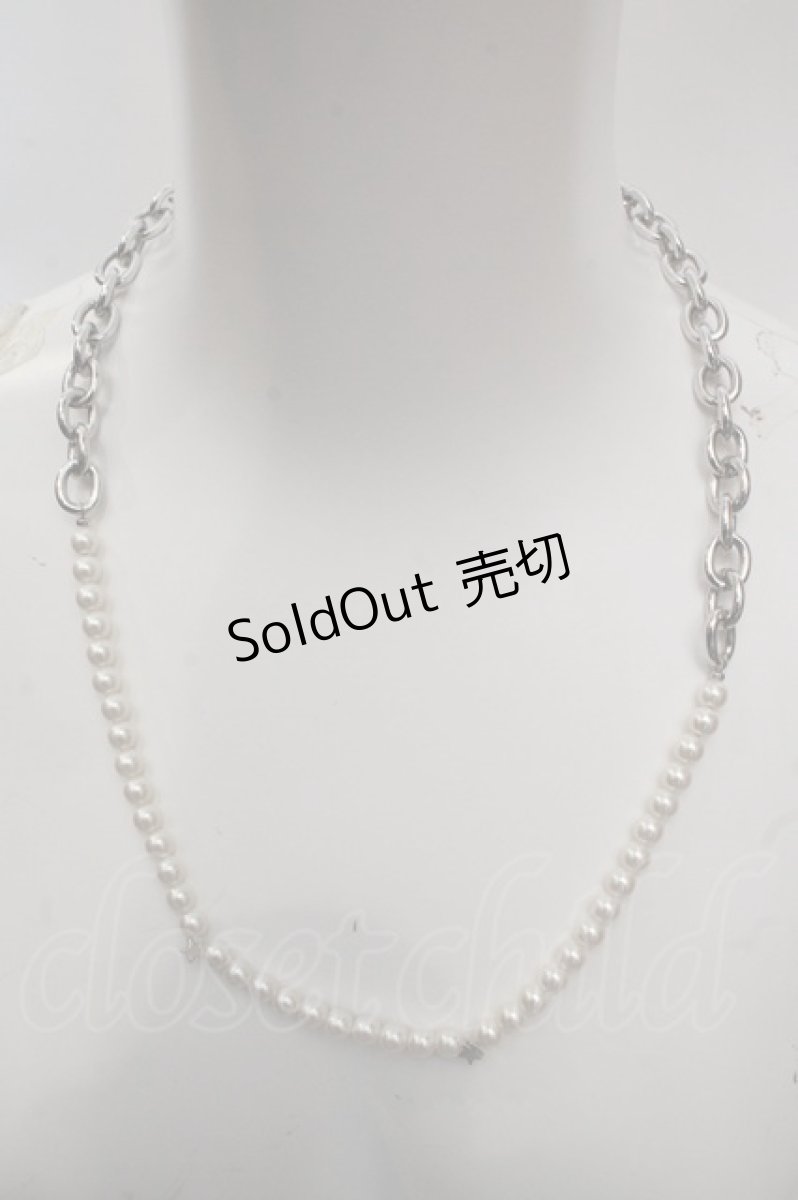 画像1: MILKBOY / PEARL NECKLACE  シルバー×パール O-26-05-12-1017-MB-AC-IG-OS (1)