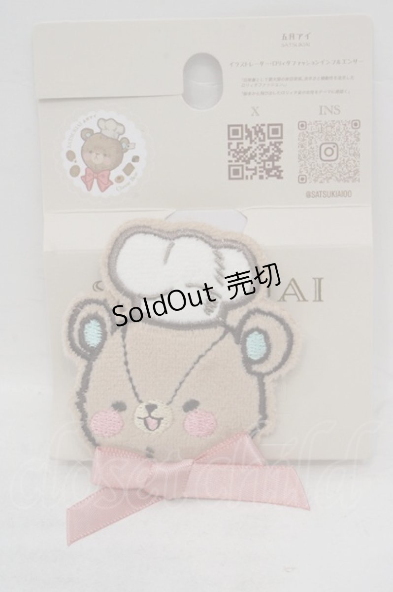 画像1: CHIP CLIP / サツキアイクマリボンクリップ  ピンクリボン O-26-05-12-1024-LO-AC-IG-OS (1)
