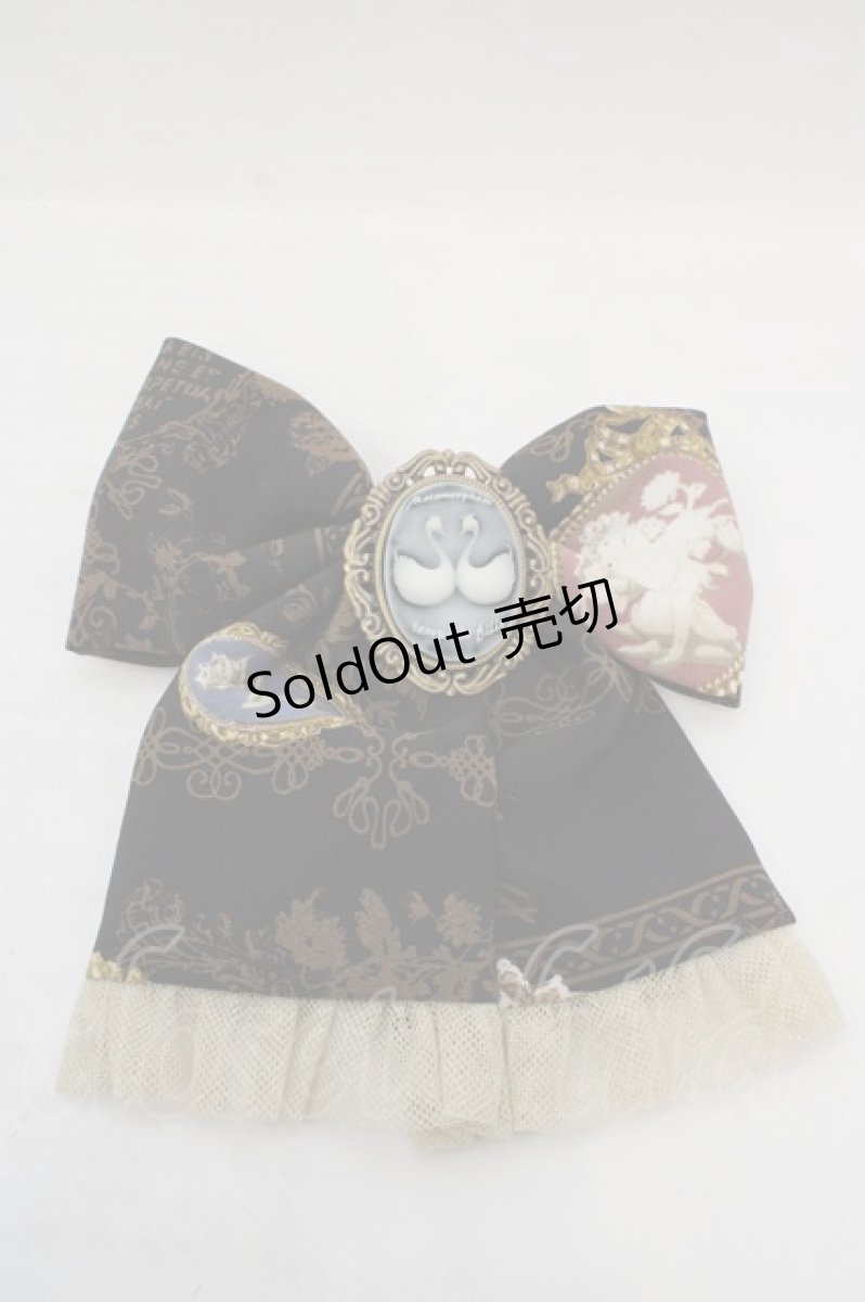 画像1: metamorphose / Vintage Cameo リボンクリップ  クロ O-26-05-12-1029-ME-AC-IG-OS (1)