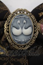 画像2: metamorphose / Vintage Cameo リボンクリップ  クロ O-26-05-12-1029-ME-AC-IG-OS (2)