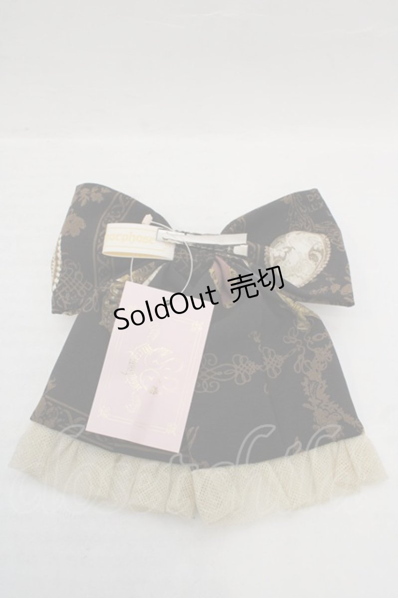 画像3: metamorphose / Vintage Cameo リボンクリップ  クロ O-26-05-12-1029-ME-AC-IG-OS (3)