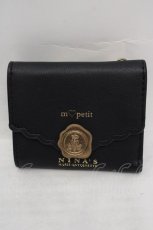 画像1: m petit by misako / NINA'Sコラボ ミニ財布  クロ O-26-05-12-1033-LO-ZA-IG-OS (1)