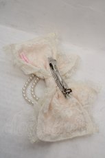 画像2: Angelic Pretty / Princess Lacyリボンバレッタ  アイボリー O-26-05-12-1036-AP-AC-IG-OS (2)