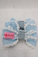 画像2: Angelic Pretty / ハートレースグログランリボンコーム  サックス O-26-05-12-1037-AP-AC-IG-OS (2)