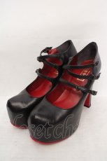 画像1: Na+H / ストラップシューズ L ブラック O-26-05-12-1040-PU-SH-IG-OS (1)