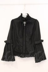 画像1: MARBLE / カメオタイ＋プリーツタイ付きクラシカル2WAYブラウス  ブラック O-26-05-12-064-GO-BL-OW-OS (1)