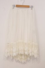 画像1: Sheglit / "Sirenetta"チュールスカート M オフホワイト O-26-05-12-065-EL-SK-IG-OS (1)