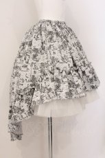 画像3: MARBLE / 前短・後長ロングスカート  グレーゴシック柄 O-26-05-12-067-GO-SK-IG-OS (3)