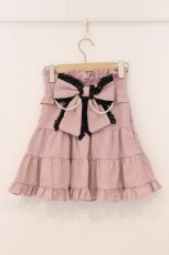 画像3: DearMyLove / レースアップリボンパールティアードスカート S ピンク O-26-05-12-007-GO-SK-IG-OS (3)