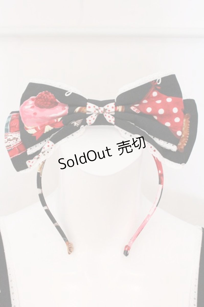 画像2: Angelic Pretty / French Cafe胸リボンジャンパースカートSet  クロ O-26-05-12-072-AP-OP-IG-OS (2)