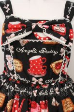 画像3: Angelic Pretty / French Cafe胸リボンジャンパースカートSet  クロ O-26-05-12-072-AP-OP-IG-OS (3)