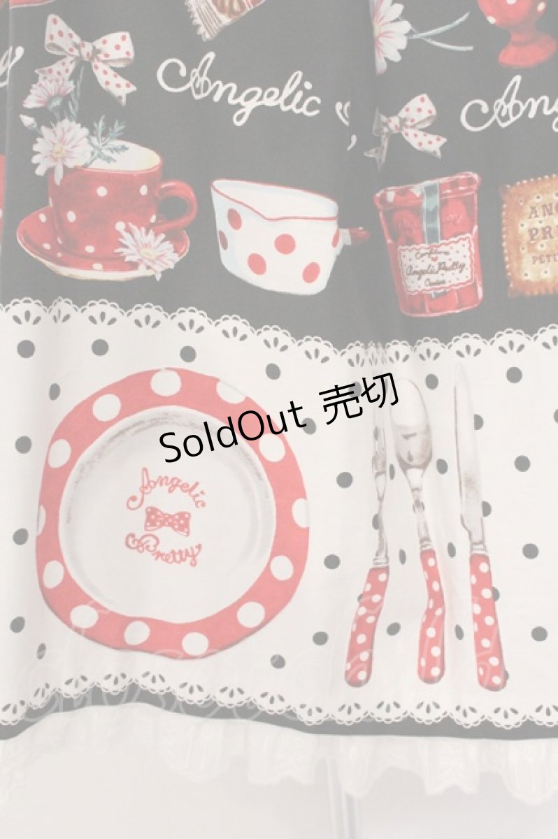 画像5: Angelic Pretty / French Cafe胸リボンジャンパースカートSet  クロ O-26-05-12-072-AP-OP-IG-OS (5)