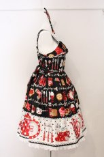 画像6: Angelic Pretty / French Cafe胸リボンジャンパースカートSet  クロ O-26-05-12-072-AP-OP-IG-OS (6)