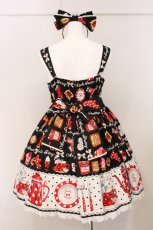 画像7: Angelic Pretty / French Cafe胸リボンジャンパースカートSet  クロ O-26-05-12-072-AP-OP-IG-OS (7)