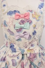 画像2: Angelic Pretty / Jelly Candy Toysハートジャンパースカート  シロ O-26-05-12-075-AP-OP-IG-OS (2)