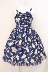 画像1: Angelic Pretty / SPACE TOYSジャンパースカート  ネイビー O-26-05-12-076-AP-OP-IG-OS (1)