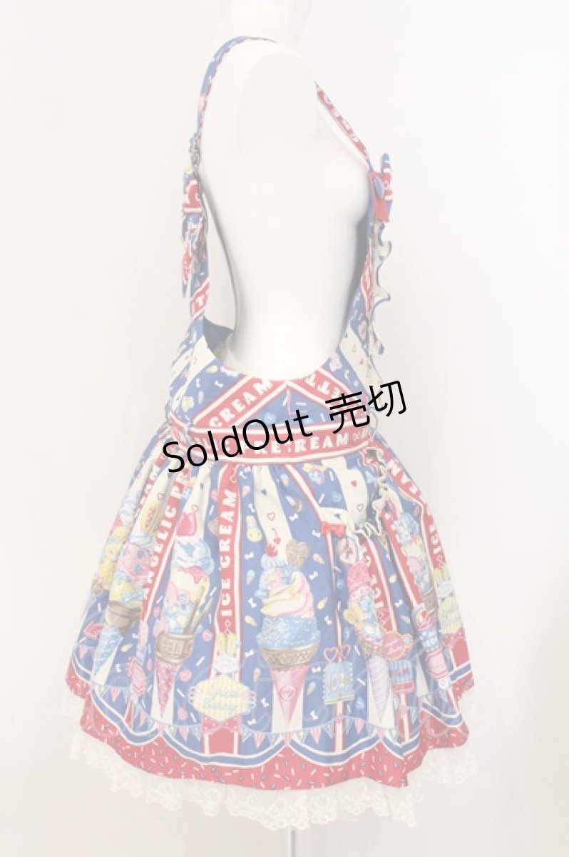 画像5: Angelic Pretty / Ice Cream Parlorサロペット  ブルー O-26-05-12-077-AP-OP-IG-OS (5)