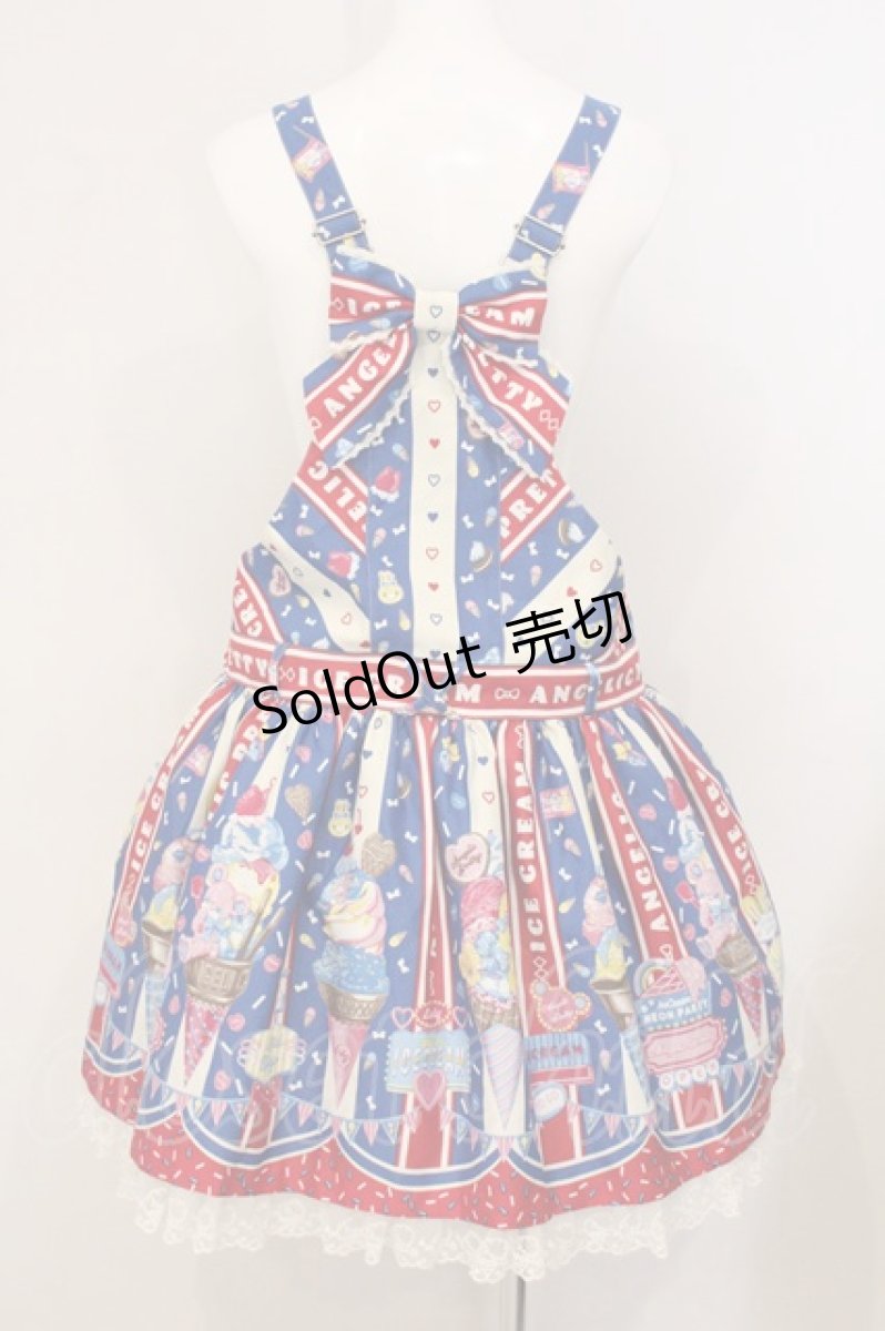 画像6: Angelic Pretty / Ice Cream Parlorサロペット  ブルー O-26-05-12-077-AP-OP-IG-OS (6)