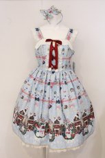 画像1: Angelic Pretty / Fancy Noel SpecialジャンパースカートSet  サックス O-26-05-12-078-AP-OP-IG-OS (1)