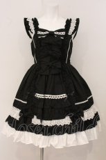 画像1: Angelic Pretty / Sweetフリルジャンパースカート  クロ×シロ O-26-05-12-082-AP-OP-IG-OS (1)