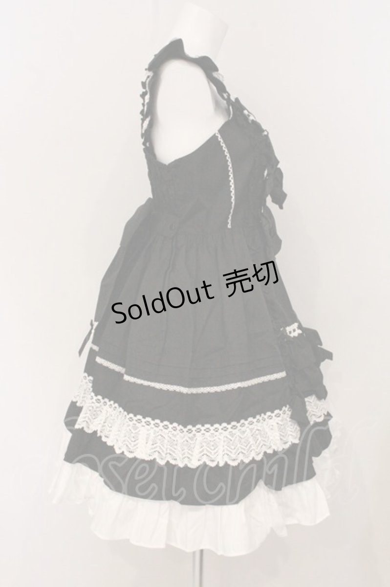 画像5: Angelic Pretty / Sweetフリルジャンパースカート  クロ×シロ O-26-05-12-082-AP-OP-IG-OS (5)