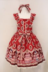 画像1: Angelic Pretty / Wonder Patisserie SpecialジャンパースカートSet  特別限定色アカ O-26-05-12-083-AP-OP-IG-OS (1)