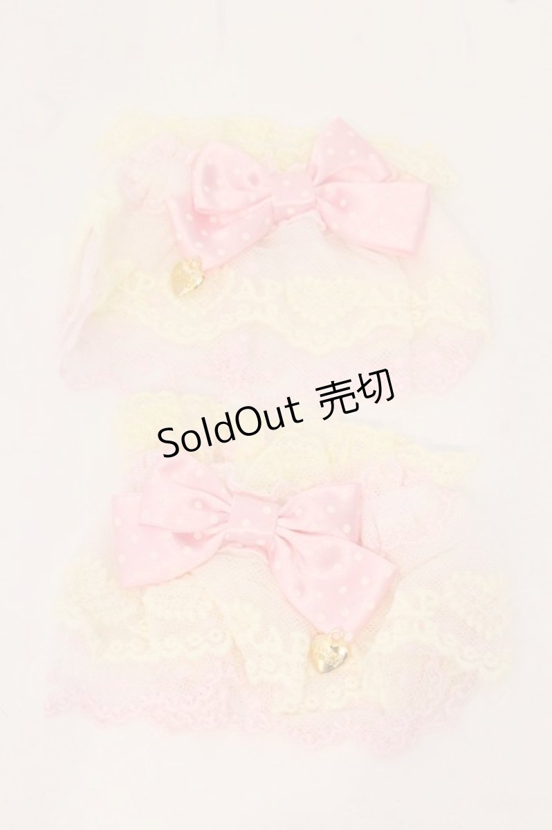 画像1: Angelic Pretty / ドットリボン配色お袖とめ  イエロー×ピンク O-26-05-12-086-AP-ZA-IG-OS (1)