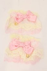画像1: Angelic Pretty / ドットリボン配色お袖とめ  イエロー×ピンク O-26-05-12-086-AP-ZA-IG-OS (1)
