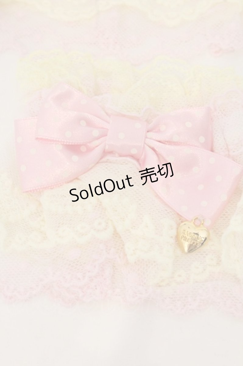 画像2: Angelic Pretty / ドットリボン配色お袖とめ  イエロー×ピンク O-26-05-12-086-AP-ZA-IG-OS (2)